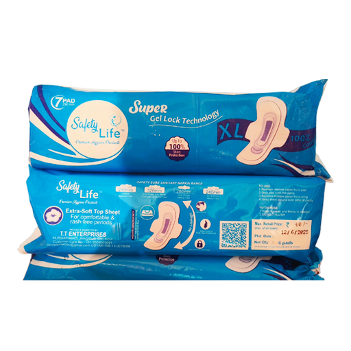 Safety Life sanitary pads by Medilac Hygiene Products